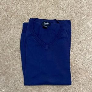 Harbor Bay V-Neck Navy Sweater